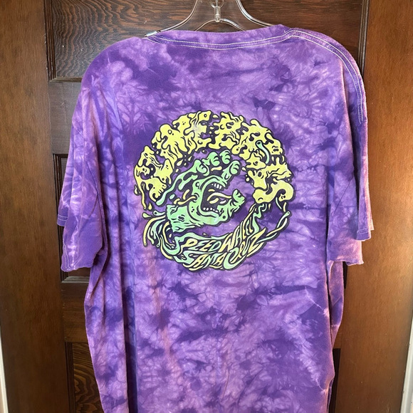 Lot of 3 Men’s XL Santa Cruz Skate Tee Shirts Black & Purple - Picture 6 of 10